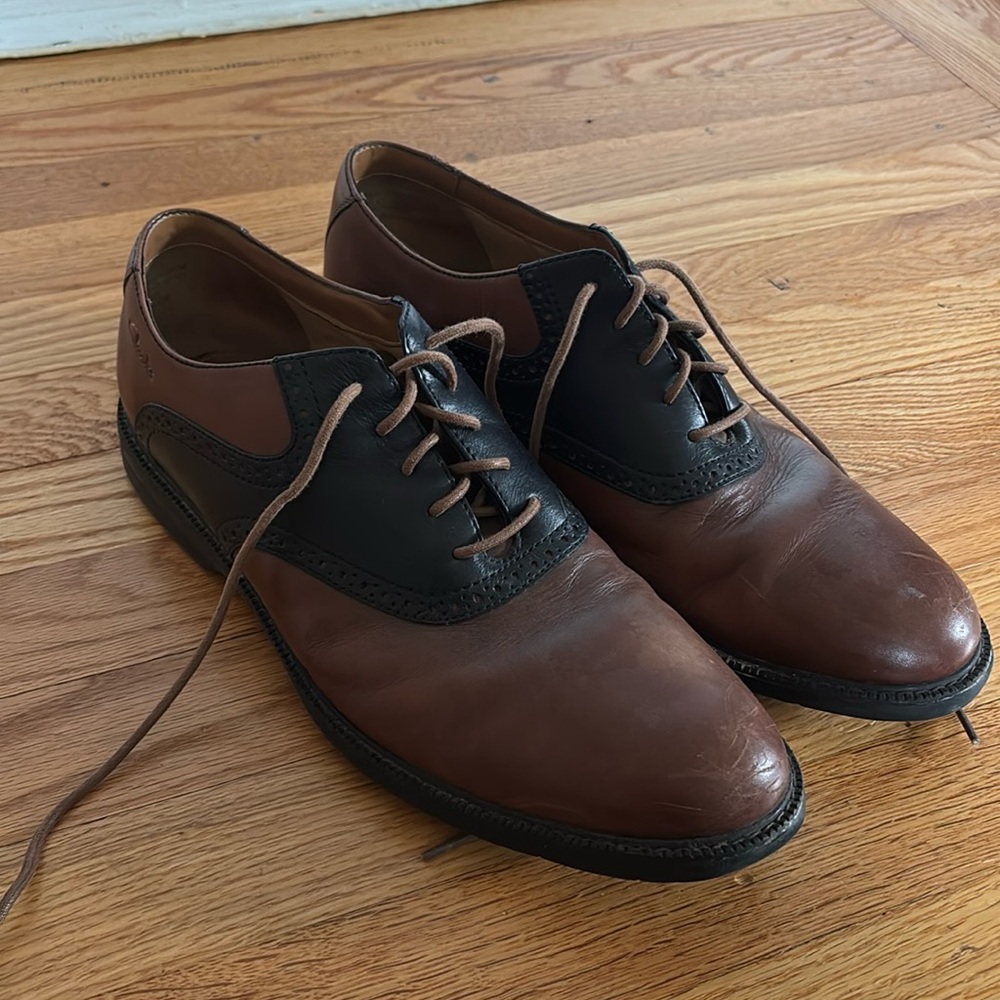 Men’s Clark shoes-size 10.5 (brown and black)
